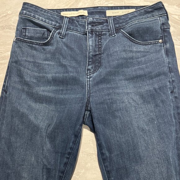 Anthropologie Pilcro and the Letterpress Script Jeans Women's Size 28 Dark Wash - Picture 5 of 9